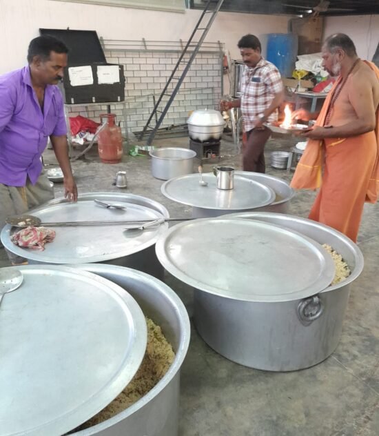 Food ready for distribution
