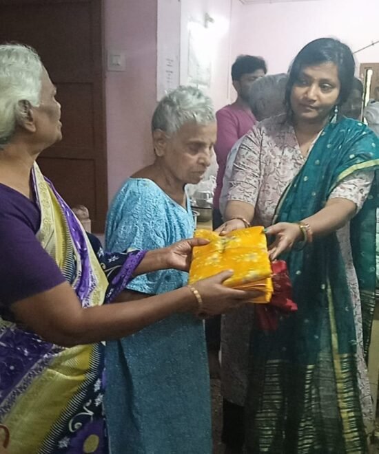 Trustee Distribute Dress to old age home